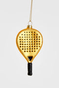 Kerstornament - Padelracket Gold