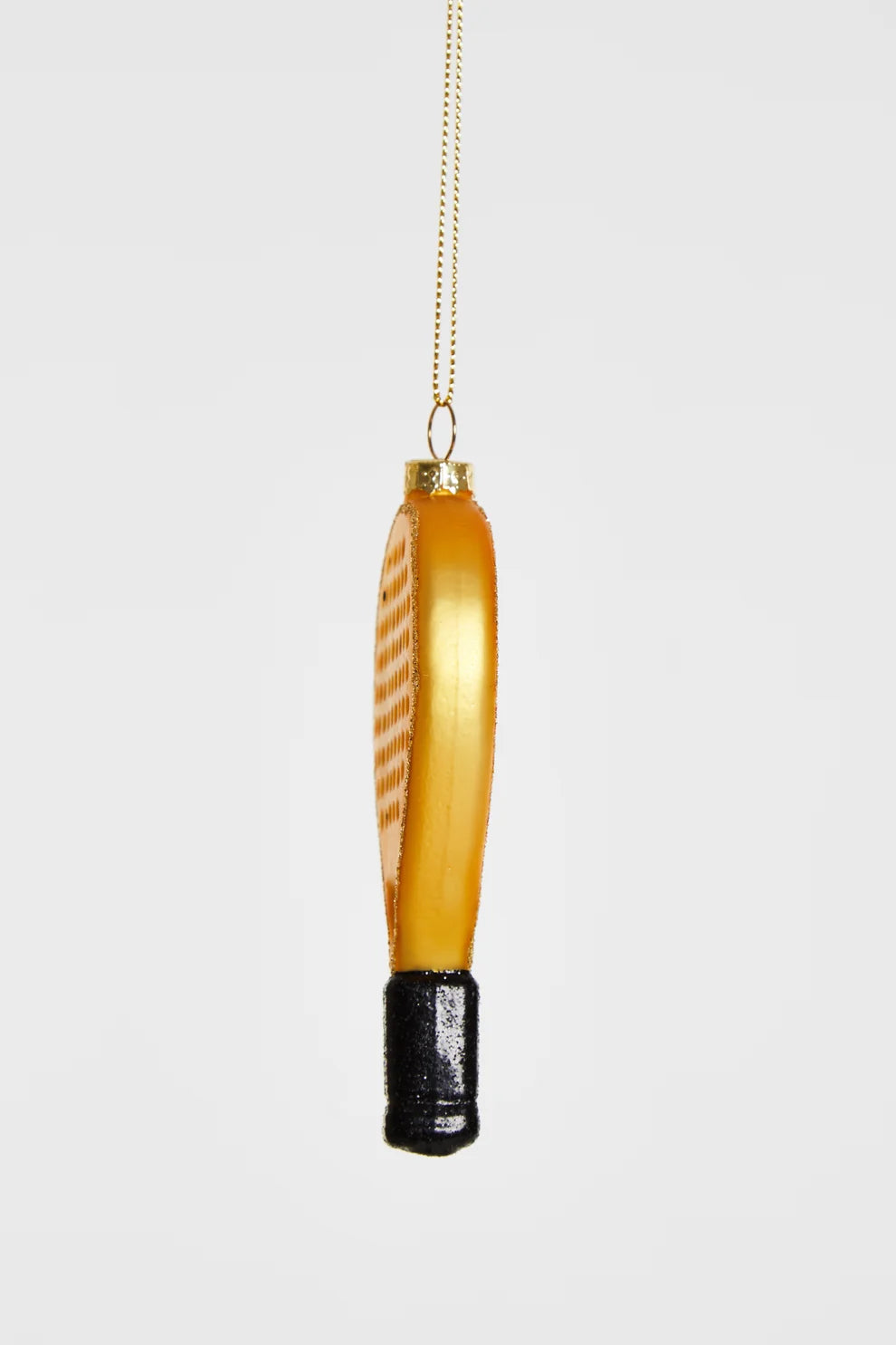 Kerstornament - Padelracket Gold