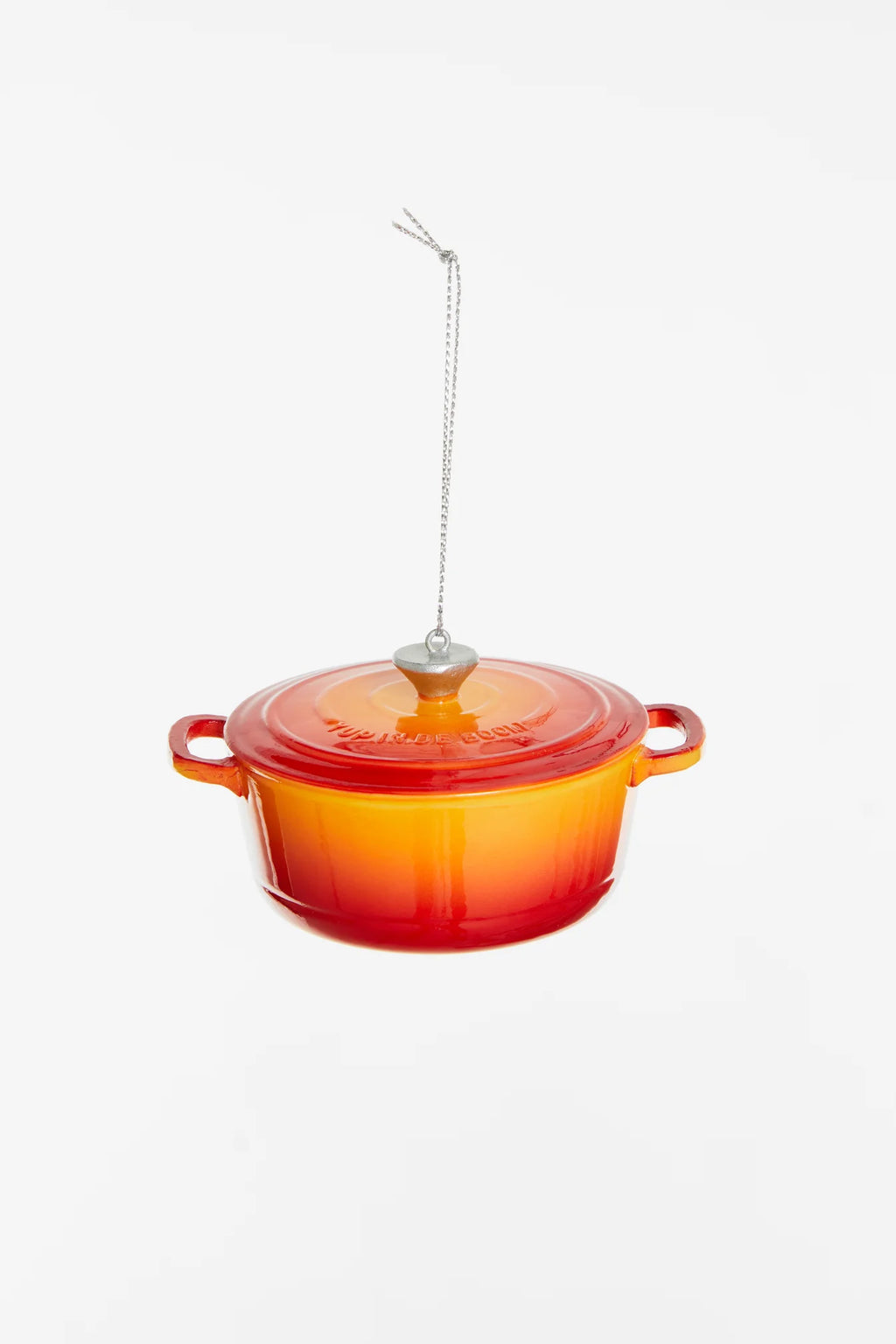 Kerstornament - Gietijzeren Pan Oranje