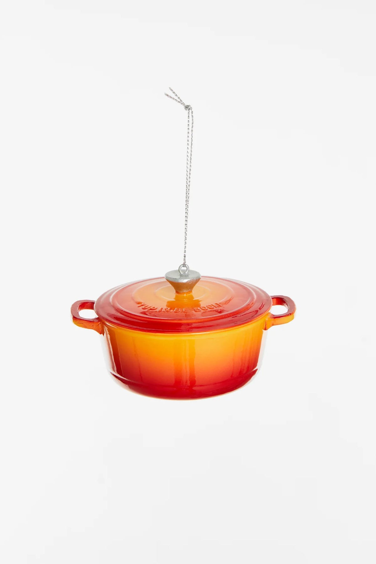 Kerstornament - Gietijzeren Pan Oranje
