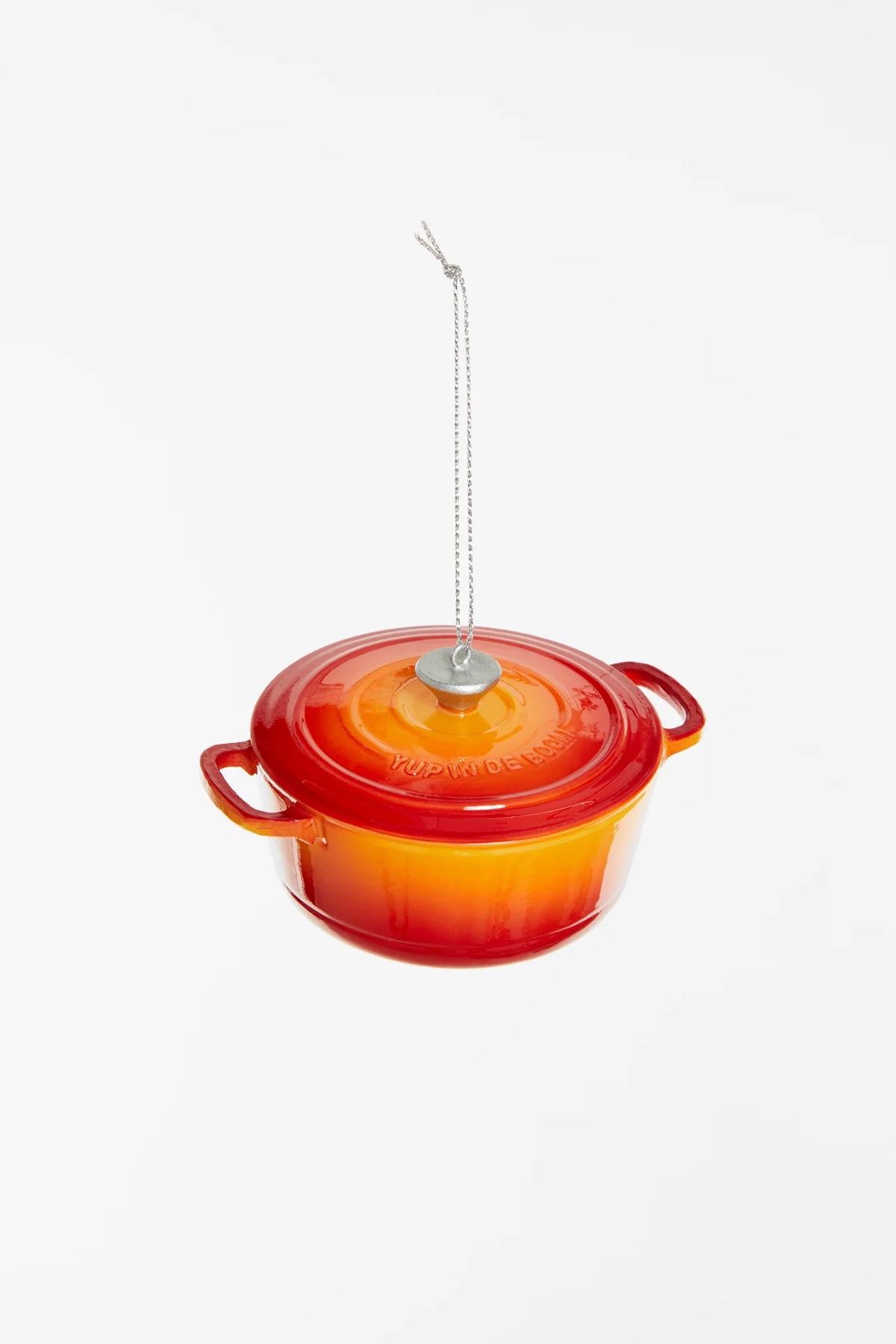 Kerstornament - Gietijzeren Pan Oranje