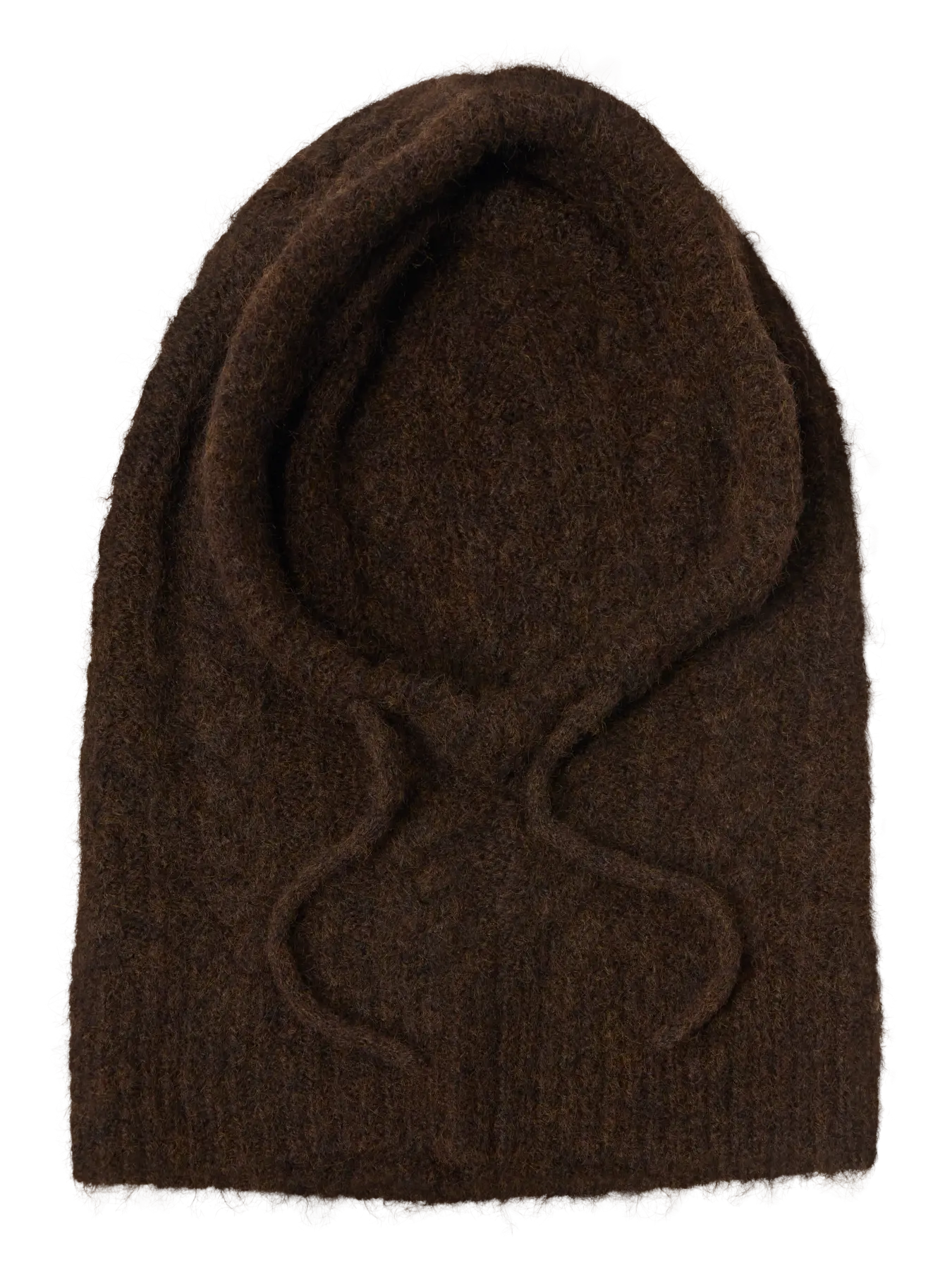 Object - Milu Knitted Cable Balaclava / Java