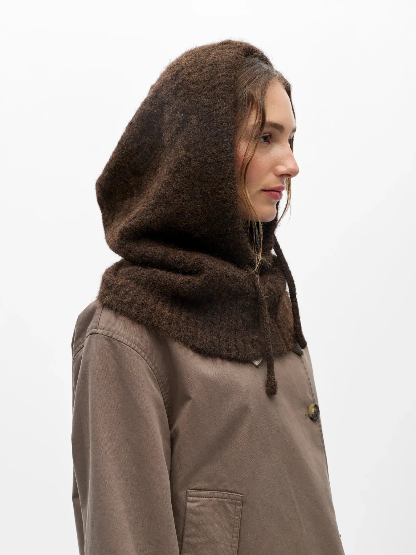 Object - Milu Knitted Cable Balaclava / Java