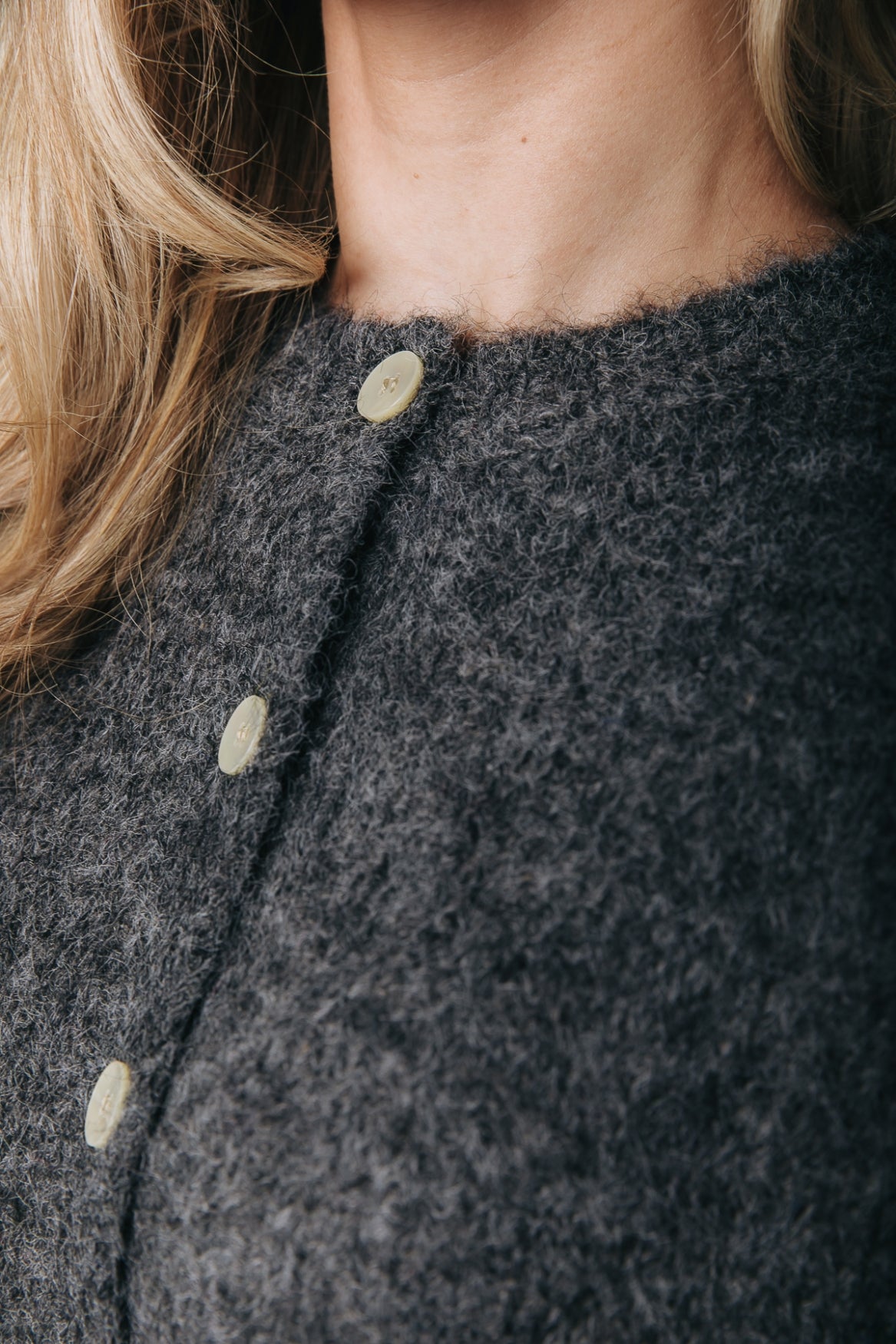 Colourful Rebel - Yara Knitted Cardigan / Dark Grey