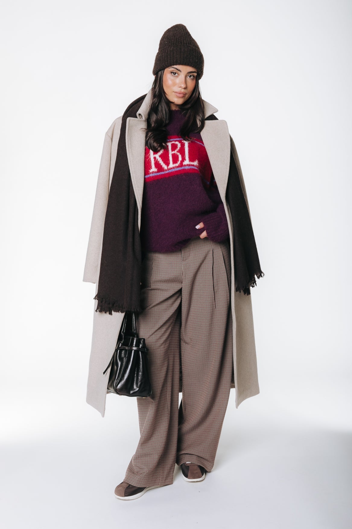 Colourful Rebel - Lou Rebel Knitted Sweater / Dark Purple