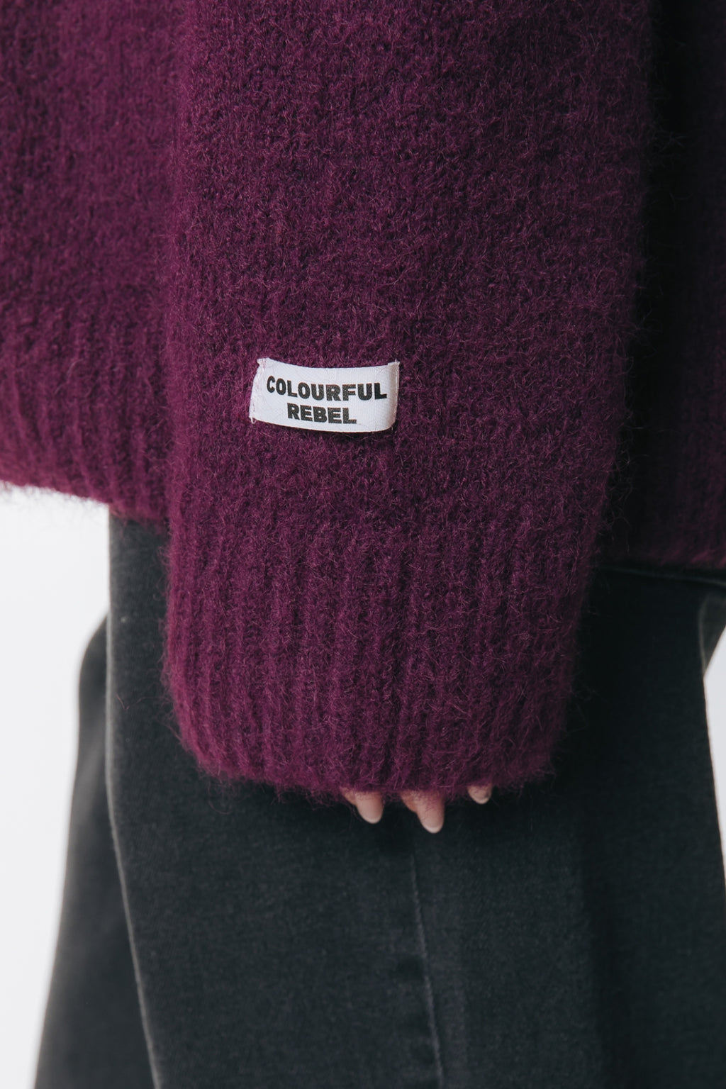 Colourful Rebel - Lou Rebel Knitted Sweater / Dark Purple