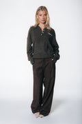 Colourful Rebel - Maggy Pinstripe Tailored Pants / Brown