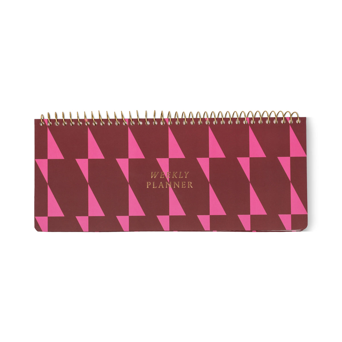 Weekly Planner Pad - Burgundy/Pink