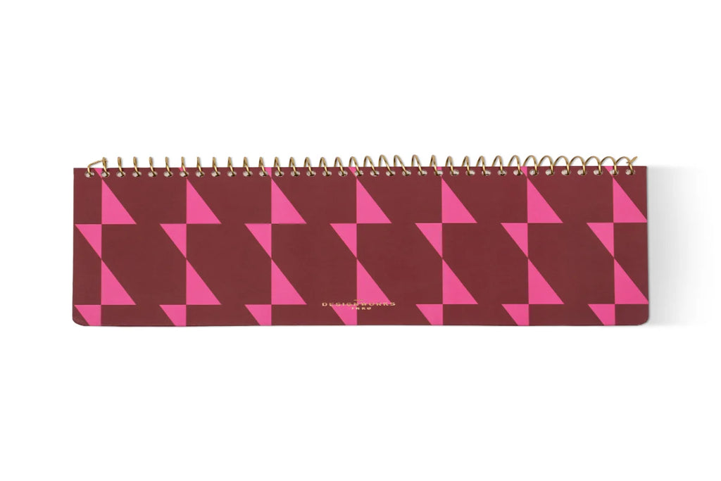 Weekly Planner Pad - Burgundy/Pink
