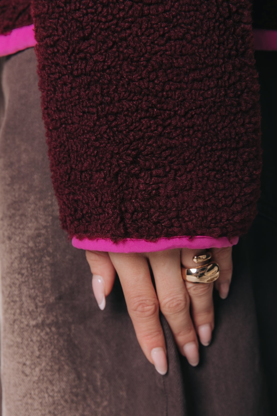 Colourful Rebel - Shani Half Zip Fleece / Bordeaux