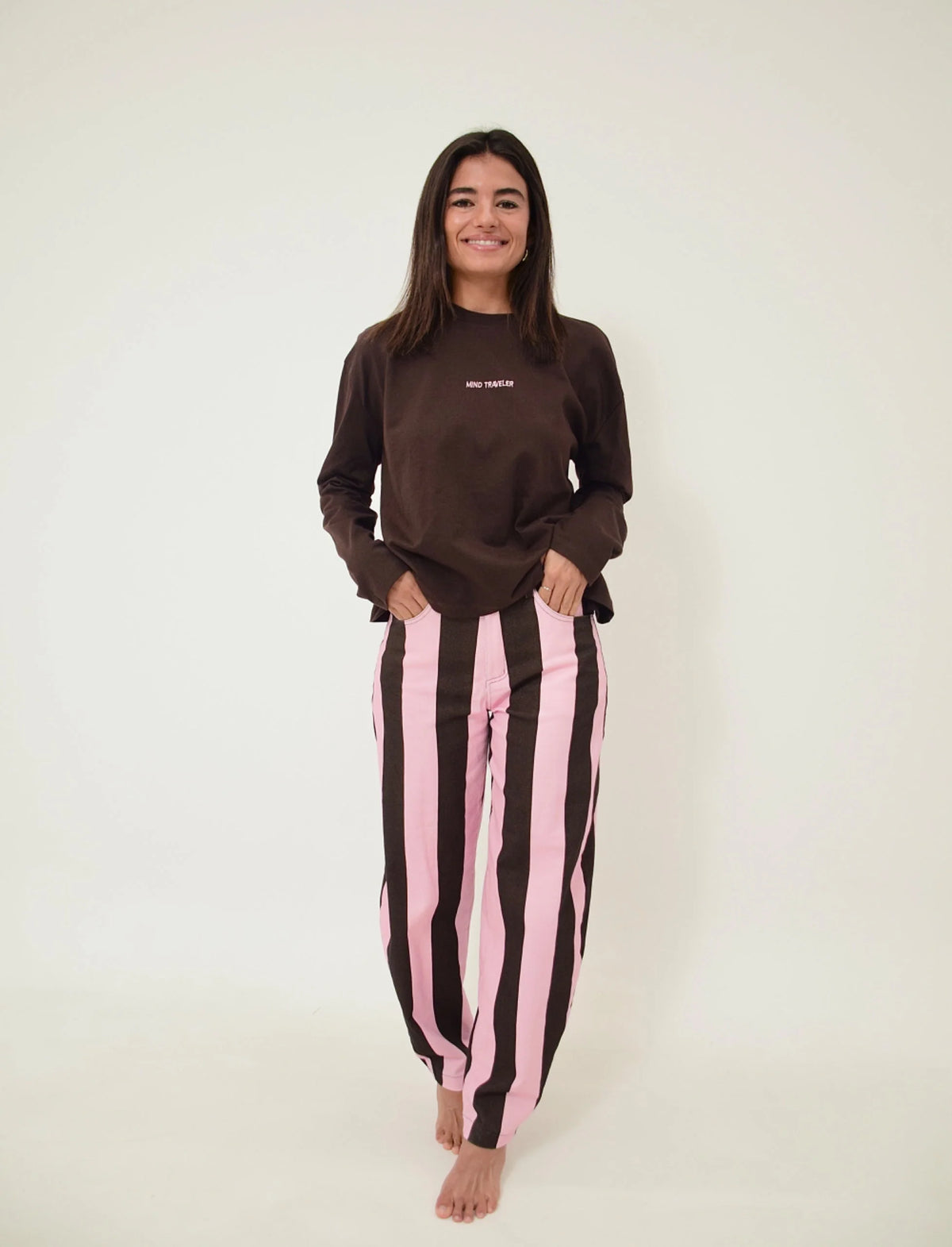 MindTraveler - Agata Long Sleeve T-Shirt / Brown