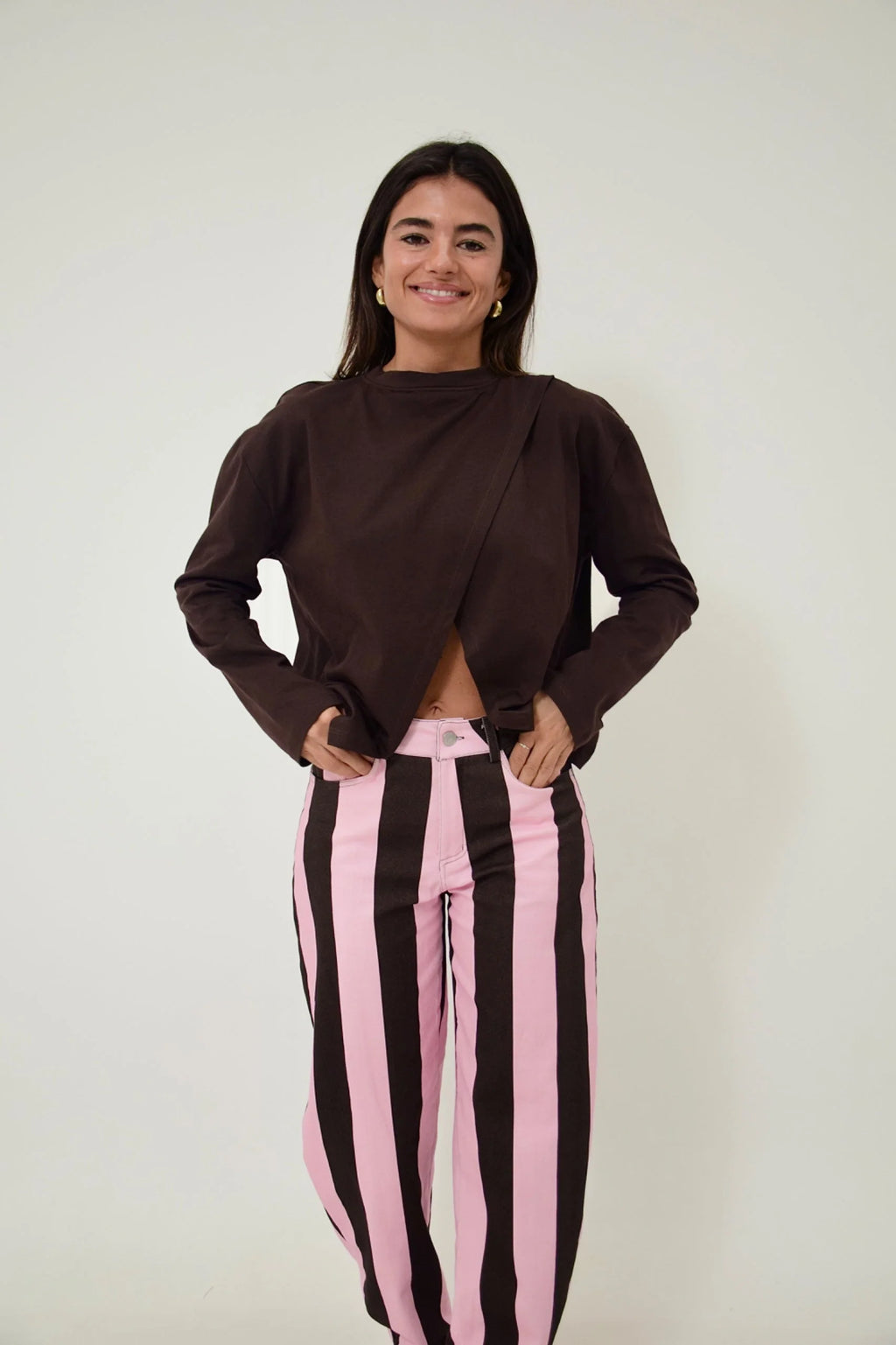 MindTraveler - Agata Long Sleeve T-Shirt / Brown