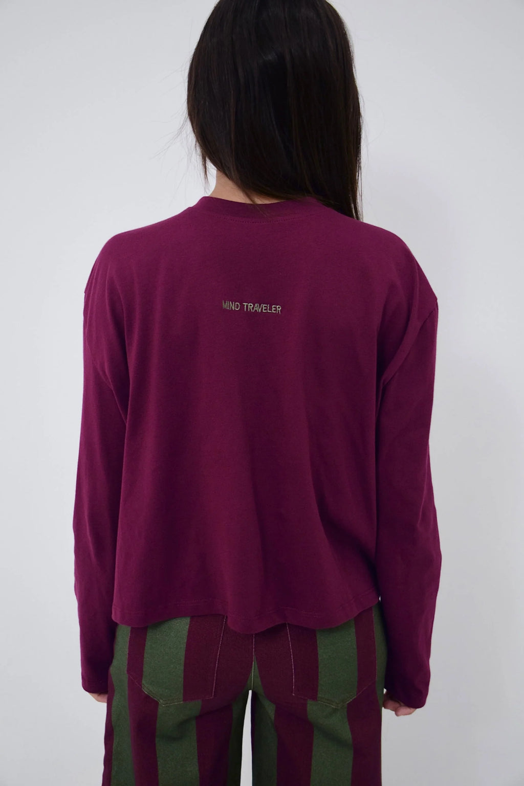 MindTraveler - Agata Long Sleeve T-Shirt / Burgundy