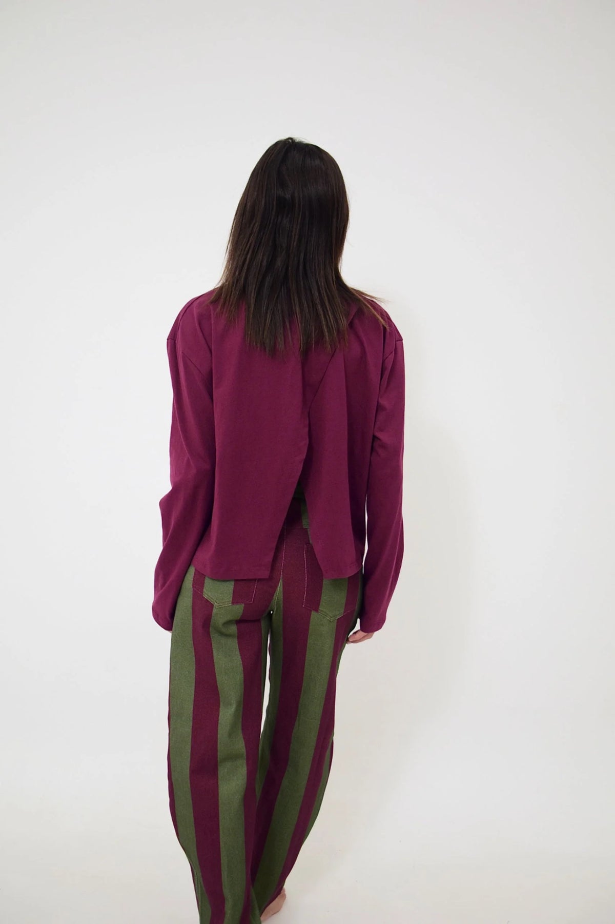 MindTraveler - Agata Long Sleeve T-Shirt / Burgundy