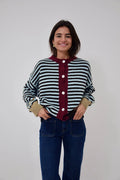 MindTraveler - Tessa Cardigan / Light Blue and Brown