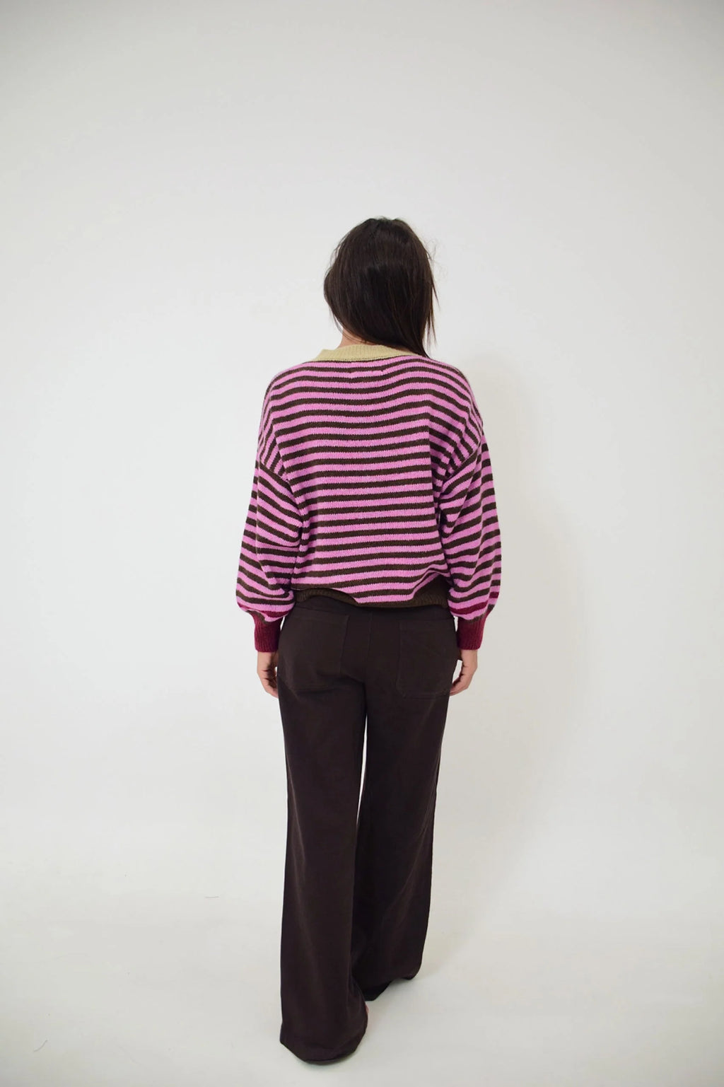 MindTraveler - Tessa Cardigan / Pink and Brown