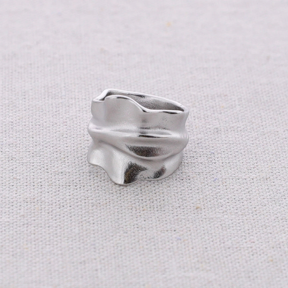 Ring - Satin Molten Statement