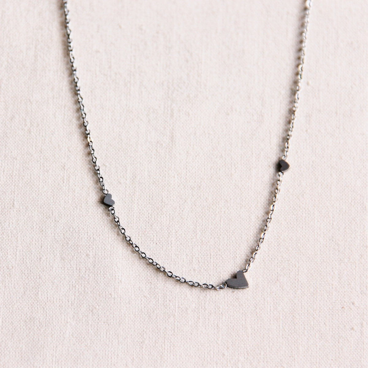 Ketting - Triple Mini Hearts