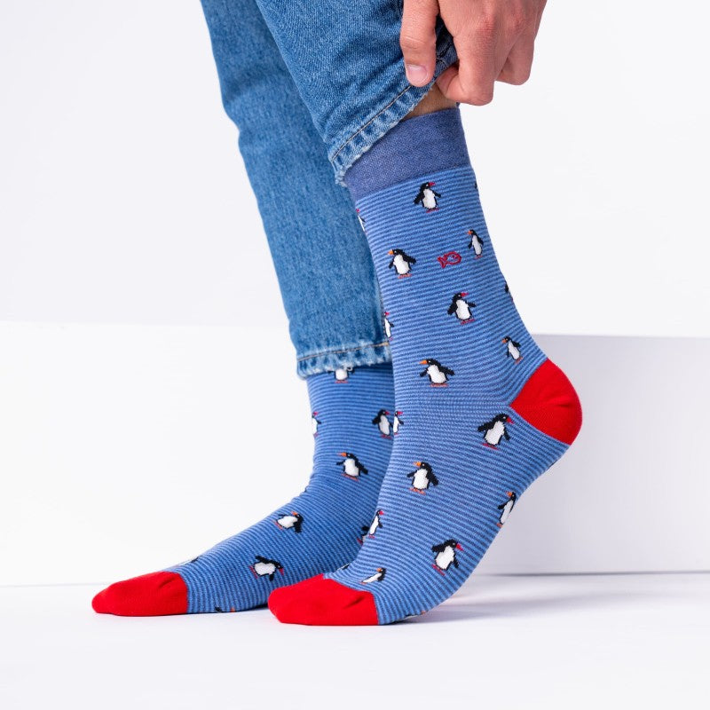 Billybelt - Animal Patterned Socks / Penguin