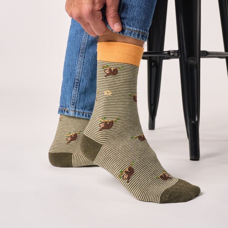 Billybelt - Animal Patterned Socks / Sloth