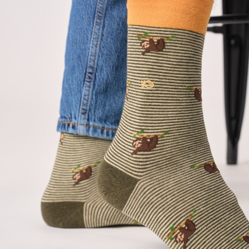 Billybelt - Animal Patterned Socks / Sloth