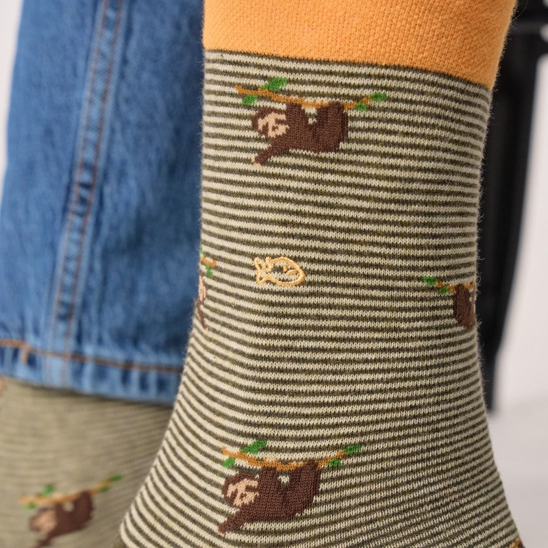 Billybelt - Animal Patterned Socks / Sloth