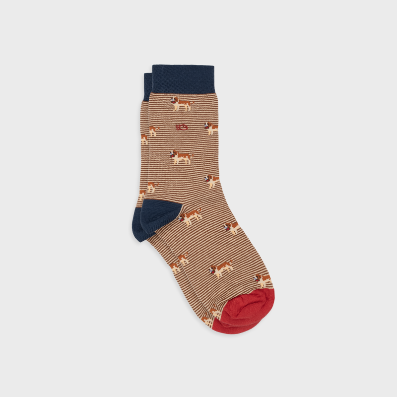 Billybelt - Animal Patterned Socks / Saint. Bernard