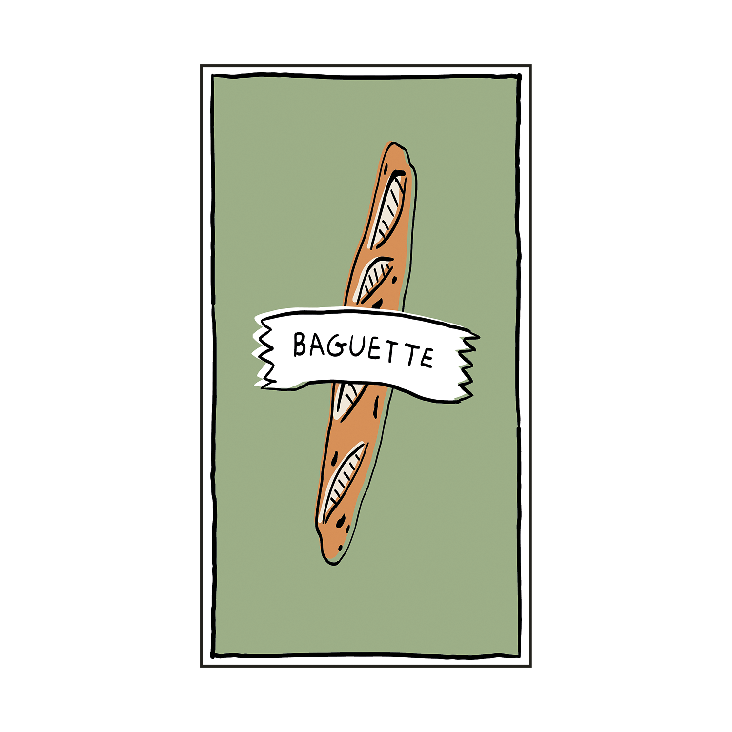 Papieren servetten - Baguette
