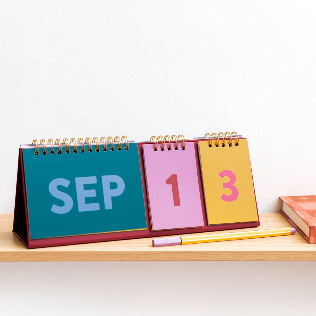 Perpetual Desk Calendar - Colourblock