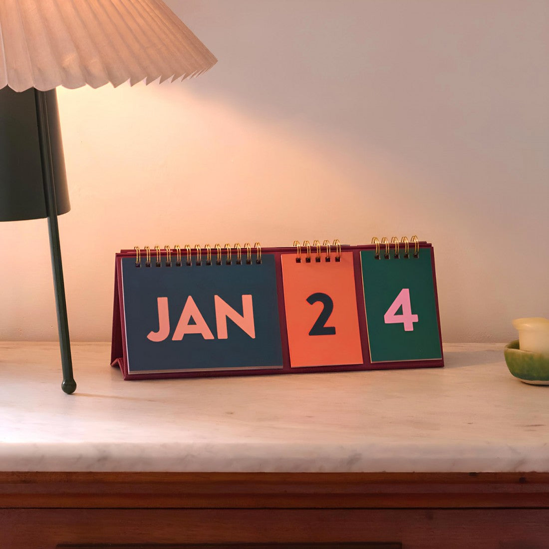 Perpetual Desk Calendar - Colourblock