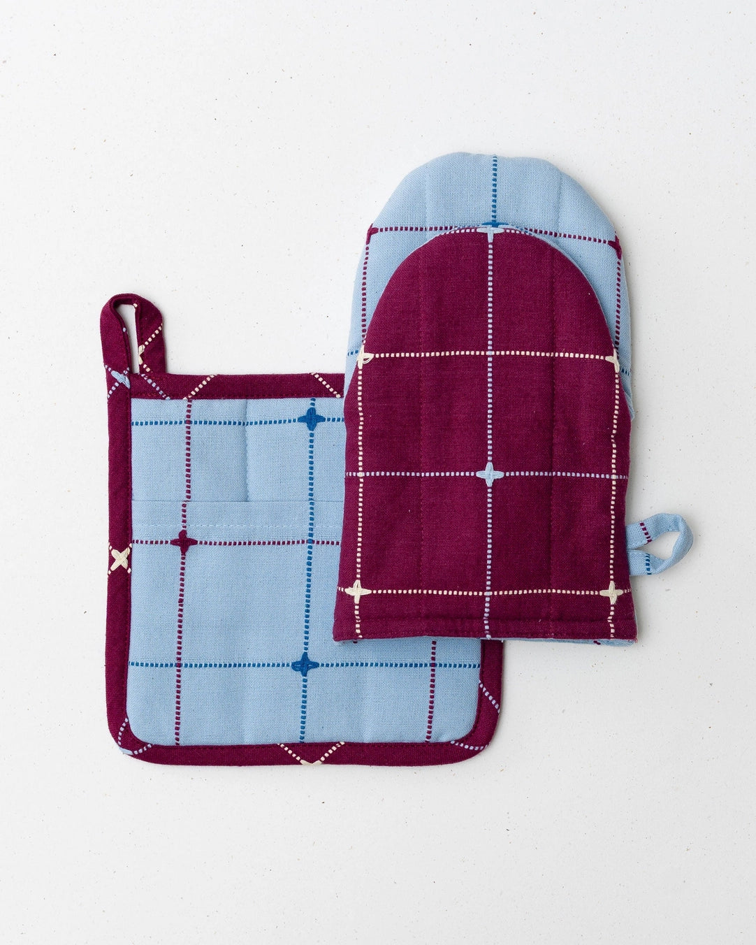 Tarta Gelatina - Grid Ovenwant- en Pannenlapset / Blauw-Bordeaux