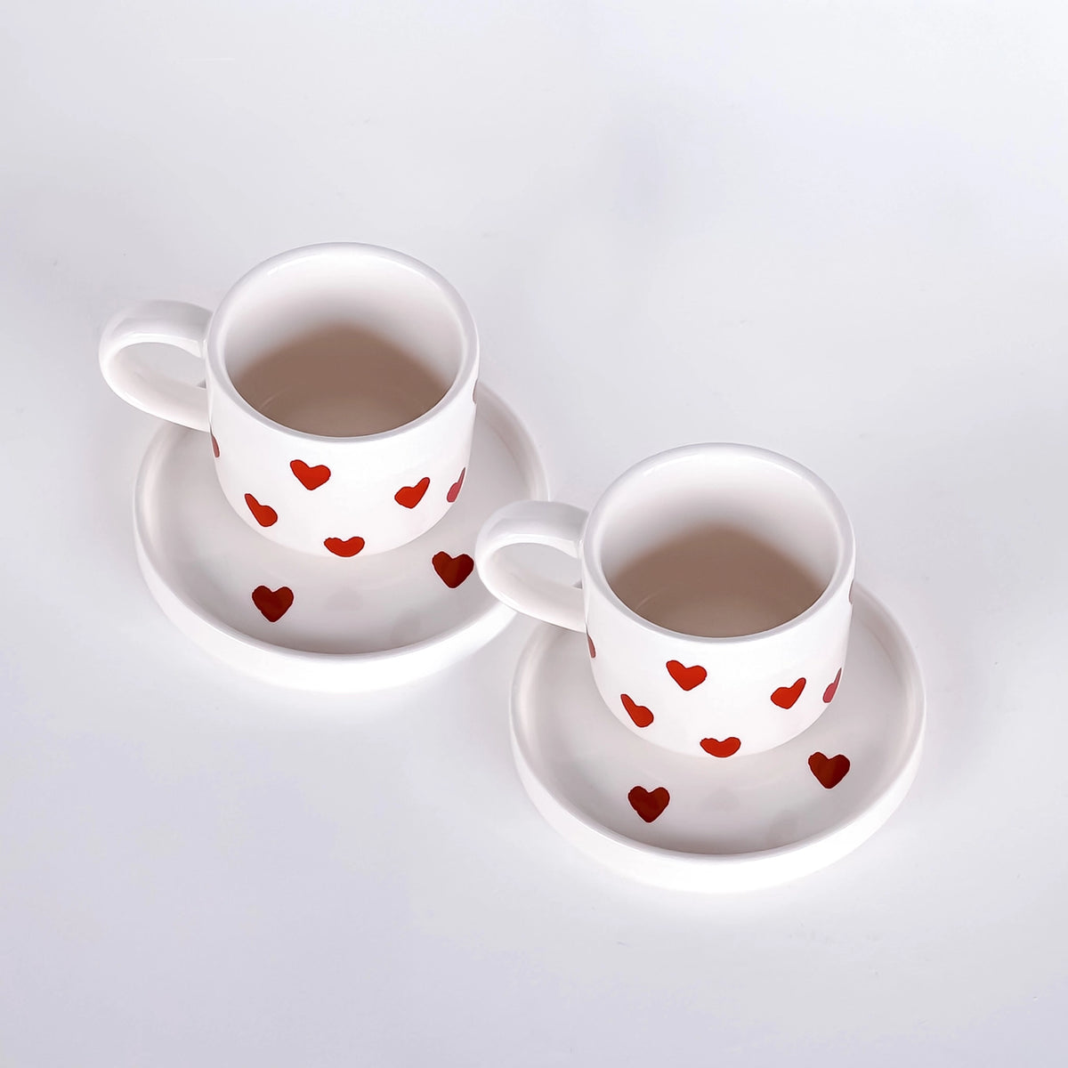 Espresso Set 2-delig - Amore / Tramonto Rood