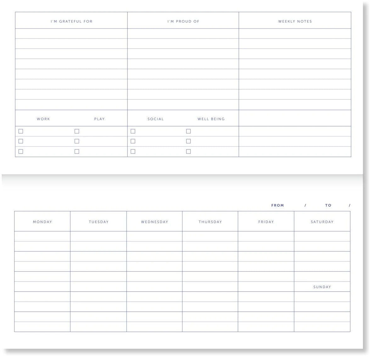 A-Journal Spiral Deskplanner