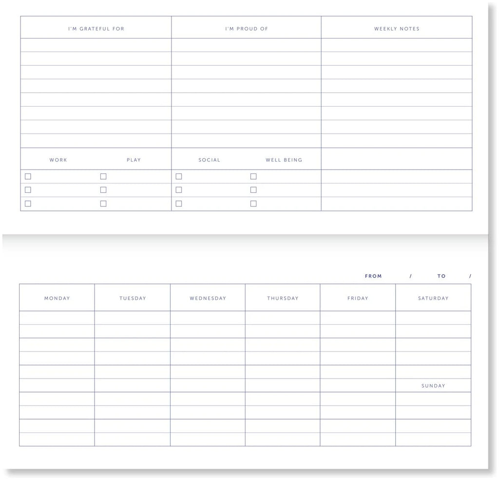 A-Journal Fabrique Deskplanner – Stripes