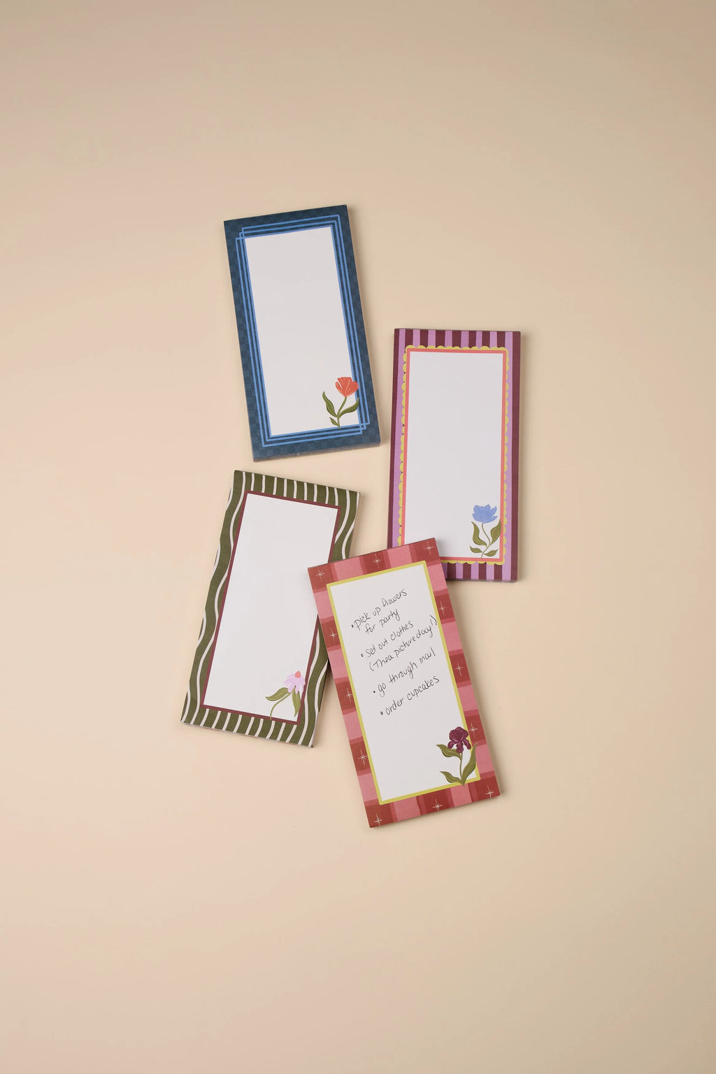 Framed Floral List Pad