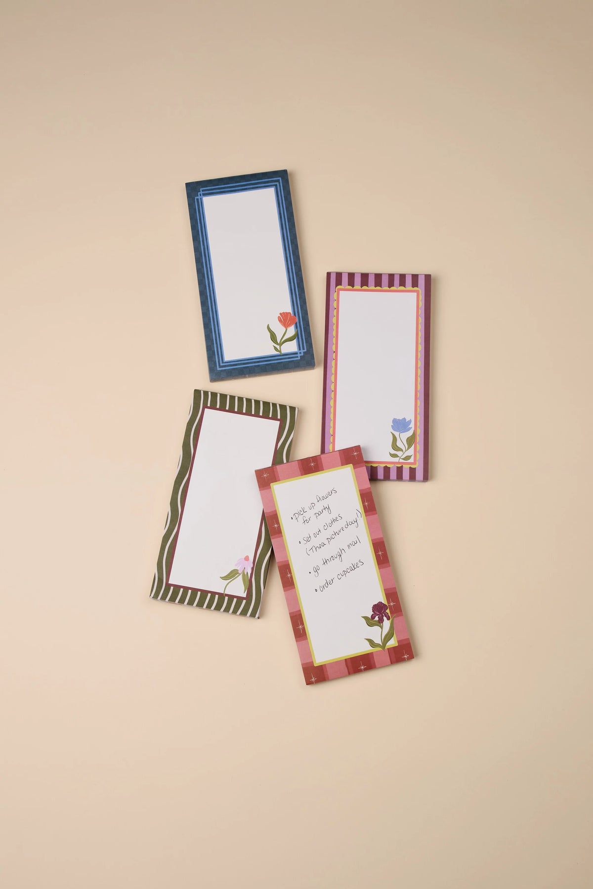 Framed Floral List Pad