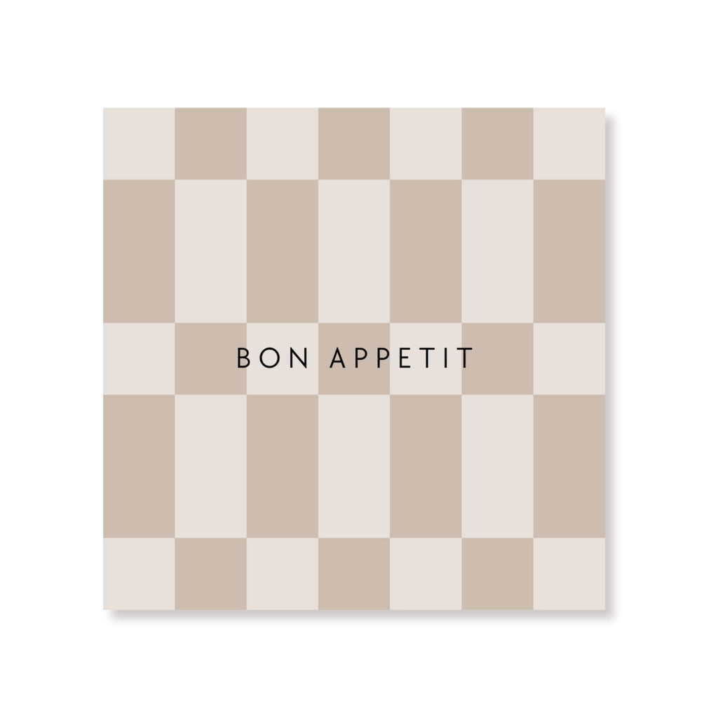 Papieren Servetten - Bon Appetit Beige
