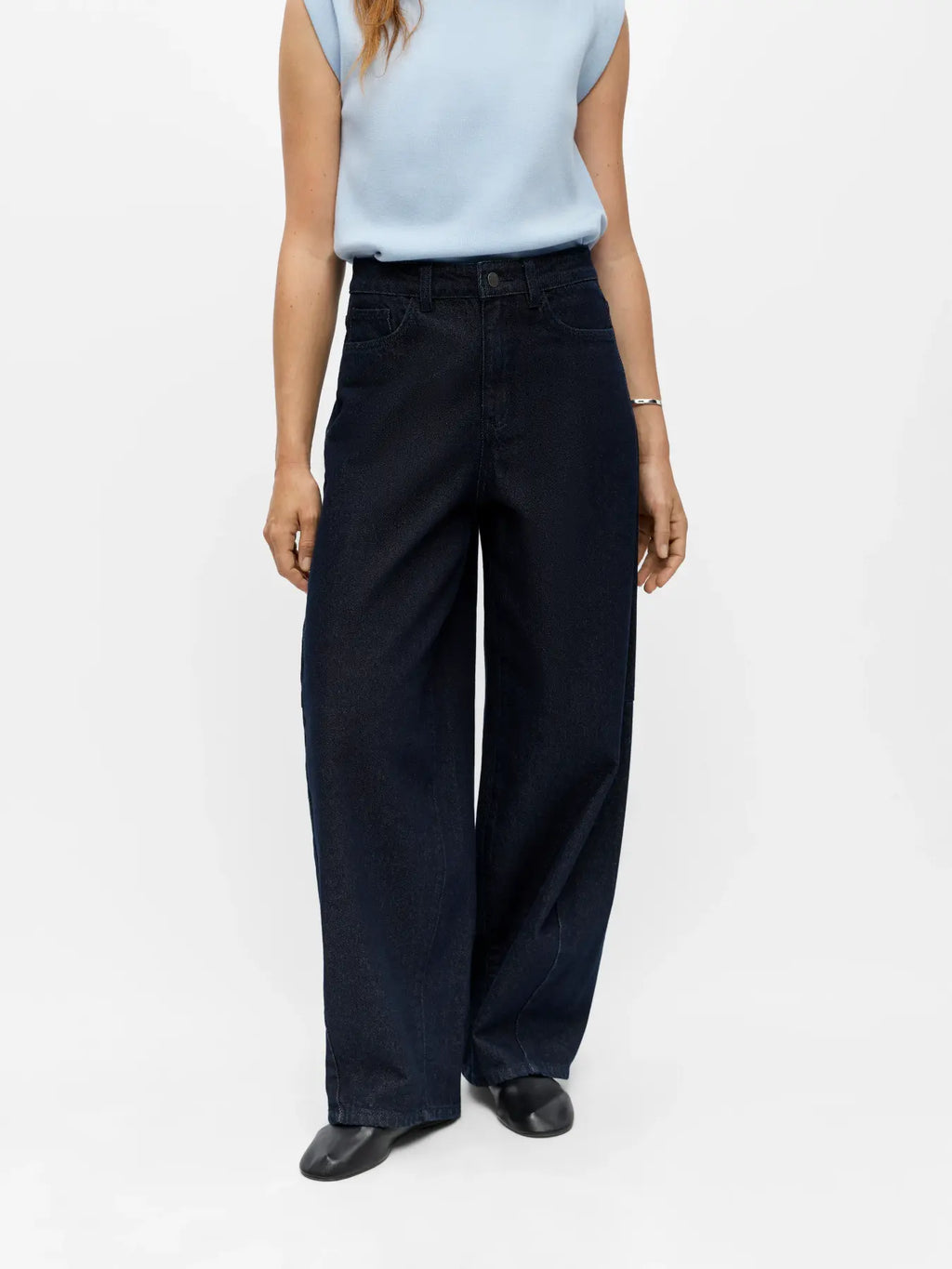 Object - Elsa Barrel Jeans / Dark Midnight Denim