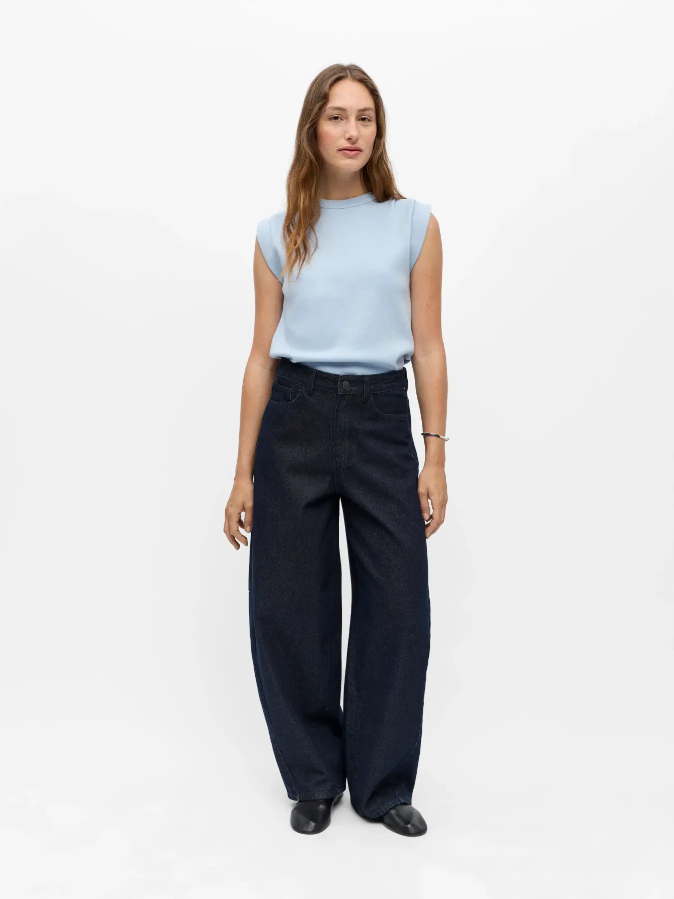 Object - Elsa Barrel Jeans / Dark Midnight Denim