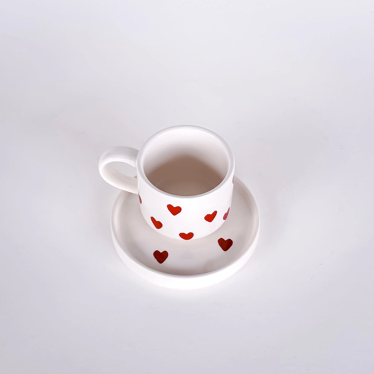 Espresso Set 2-delig - Amore / Tramonto Rood