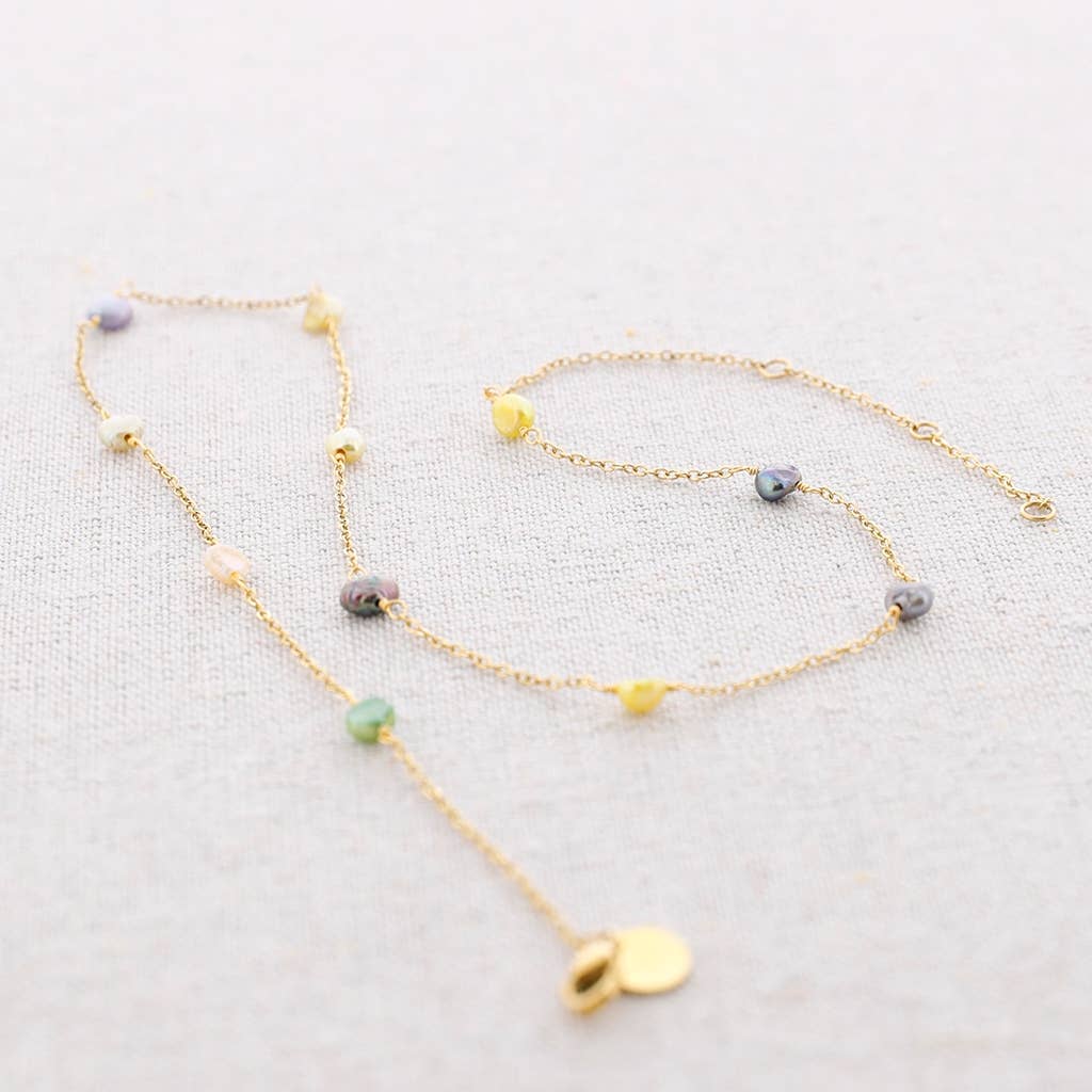 Choker Met Kleurrijke Parels