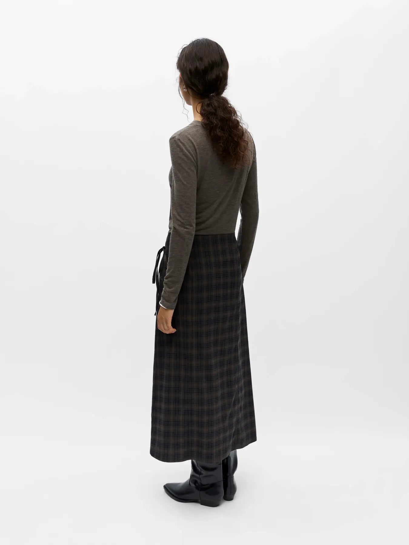 Object - Midi Wrap Skirt / Carafe Blue Shadow