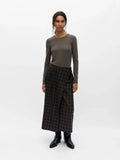 Object - Midi Wrap Skirt / Carafe Blue Shadow