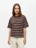 Object Loose Fit T-Shirt - Seal Brown / Winter Sky