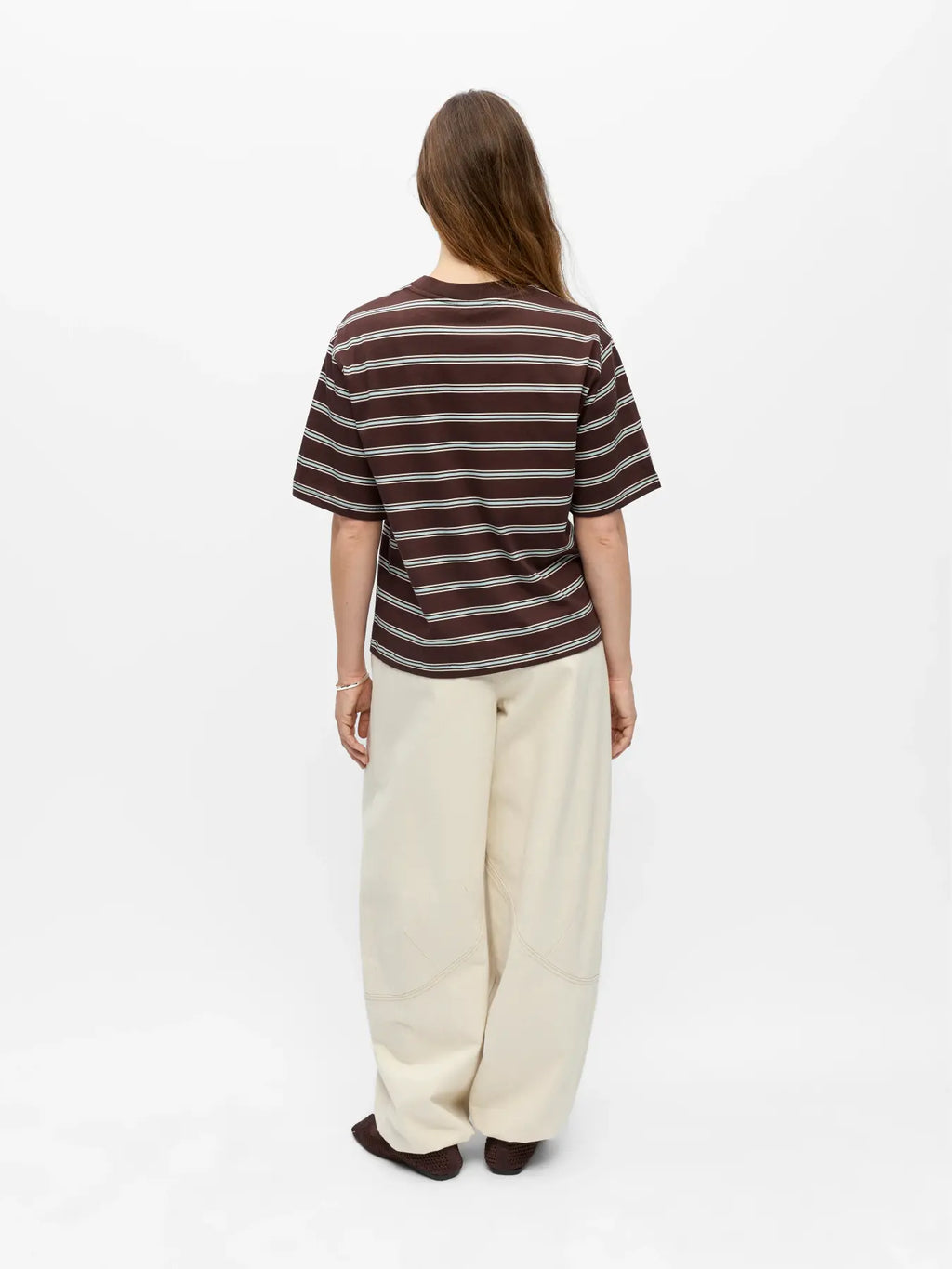 Object Loose Fit T-Shirt - Seal Brown / Winter Sky