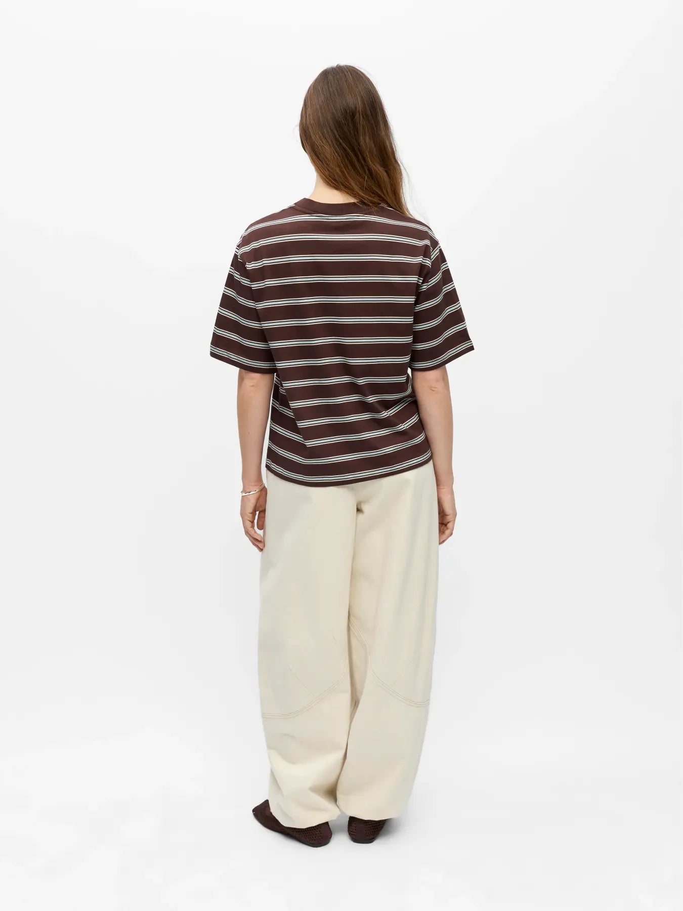 Object Loose Fit T-Shirt - Seal Brown / Winter Sky
