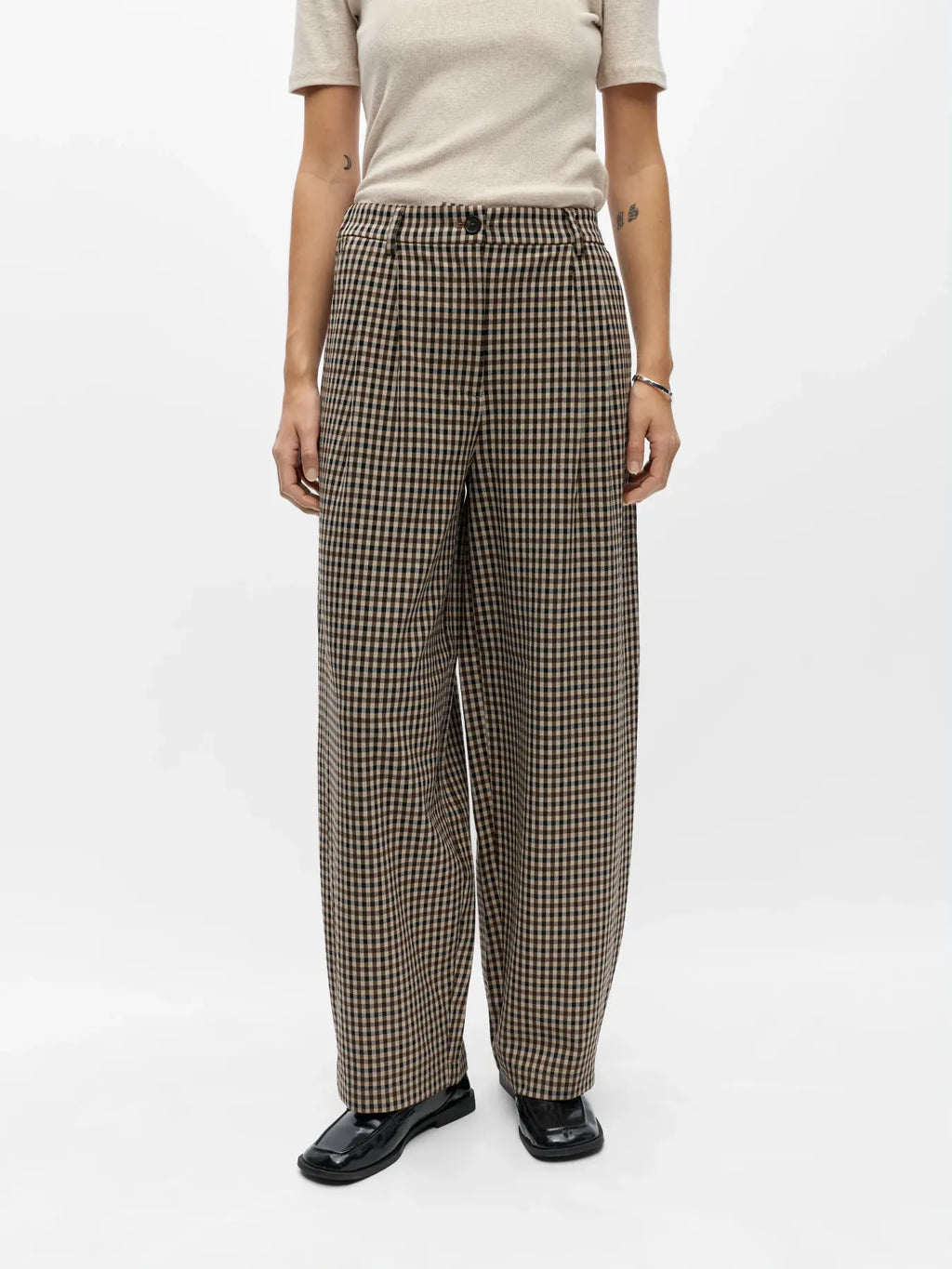 Object - Senna Barrel Pants / Hummus-Brown-Black