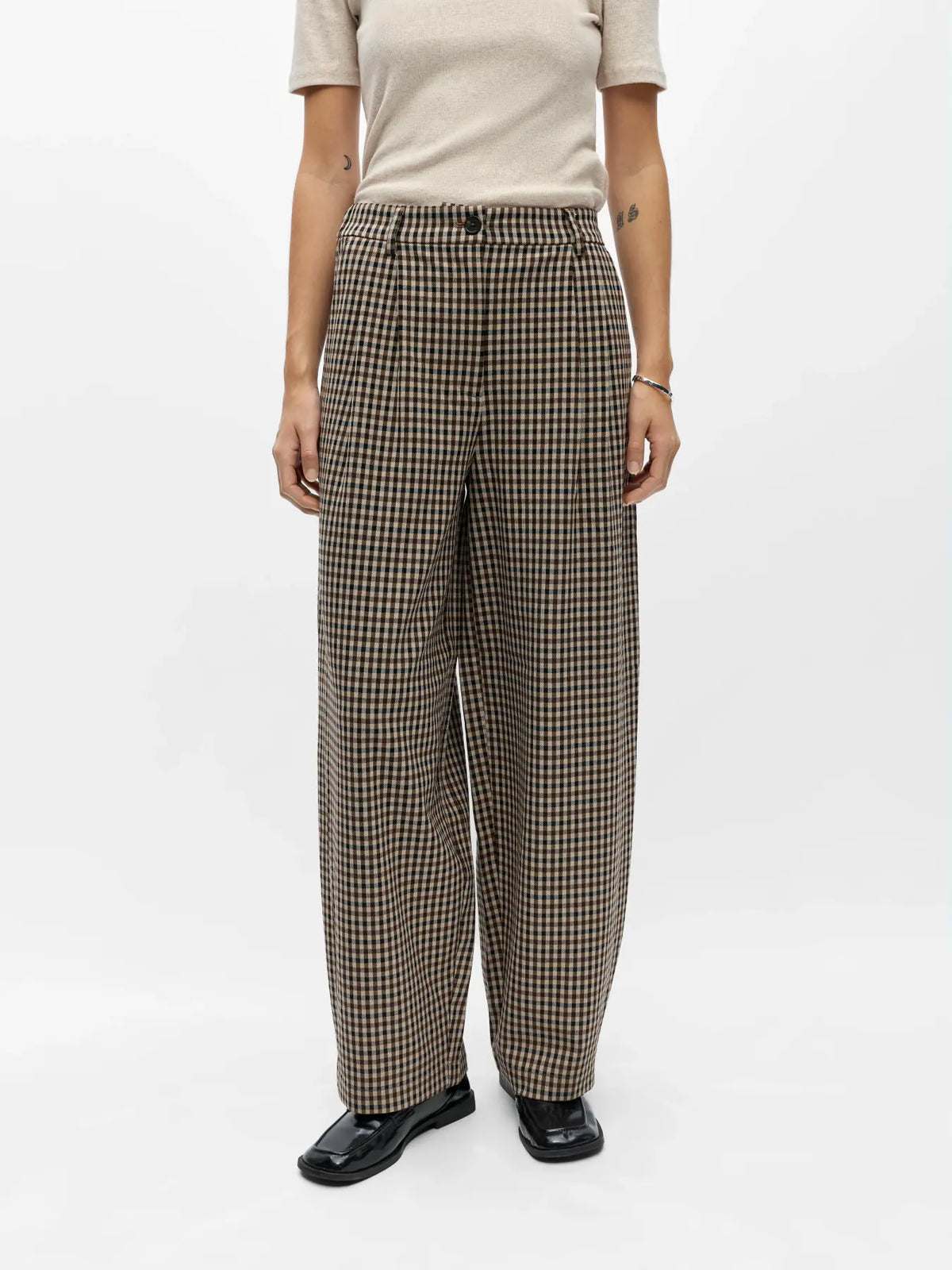 Object - Senna Barrel Pants / Hummus-Brown-Black