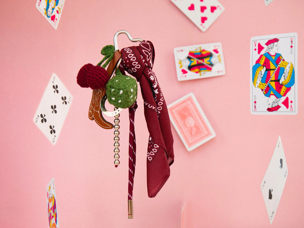 Kit DIY Crochet Bag Charms - Cherry Cowboy