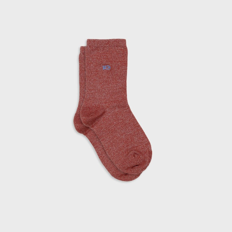 Billybelt Plain Glitter Socks / Brick